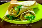 Tortilla Wraps with Tuna , Egg, Avocado & Sweet Corn