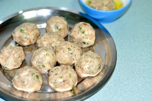 formed into balls Spaghetti and Meatballs   Creamy Spaghetti with the Best Beef Meatballs