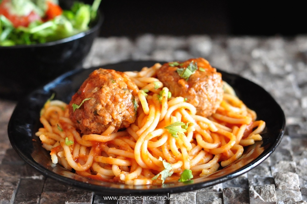 spaghetti and meatball recipe Spaghetti and Meatballs   Creamy Spaghetti with the Best Beef Meatballs