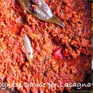 bolognese sauce for lasagna 300x300 Beef & Mutton Recipes