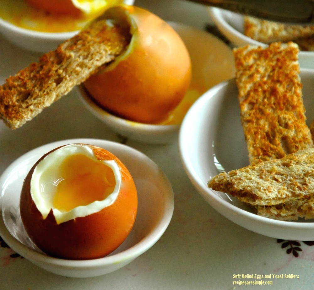 Soft Boiled Eggs and Toast Soldiers