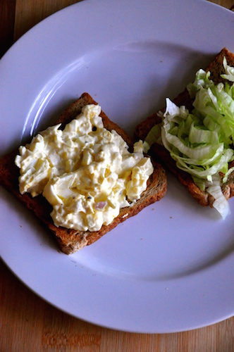 egg salad sandwich on bread Egg Salad Sandwich   Easy Fixes