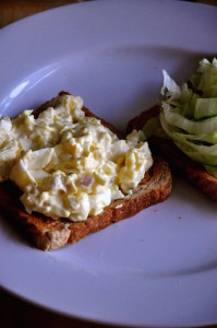 egg salad sandwich with lettuce 199x300 Egg Salad Sandwich   Easy Fixes