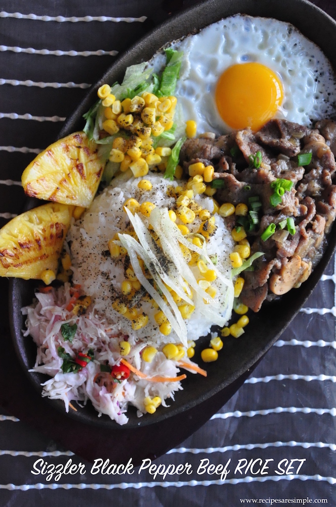 SIZZLING BLACK PEPPER BEEF SIZZLER
