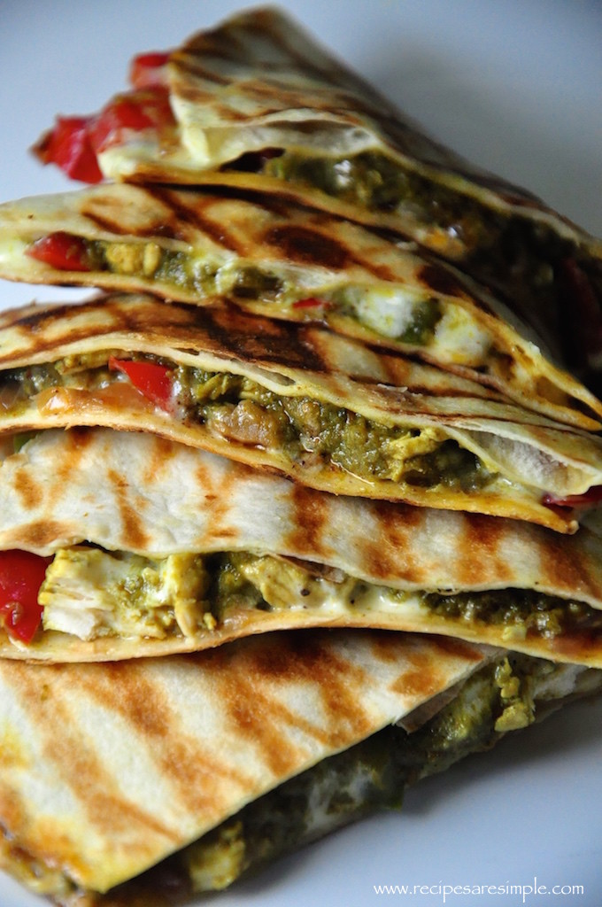 palak chicken quesadilla recipe 680x1024 Palak Chicken Quesadilla   Mexico meets India