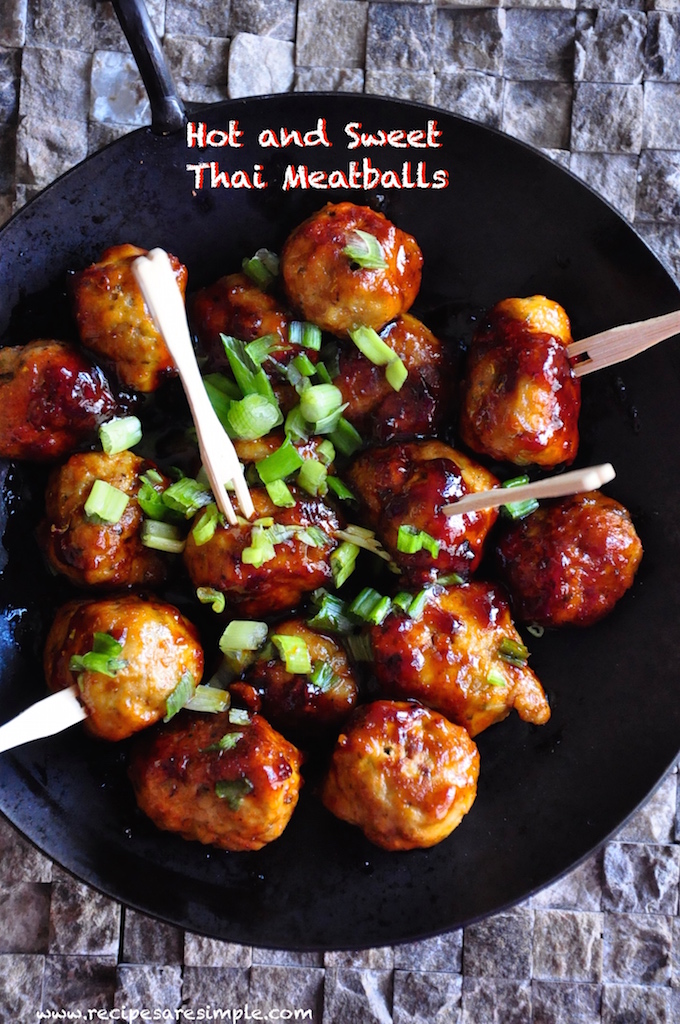 Thai Meatballs in Hot and Sweet Sauce – Yum!