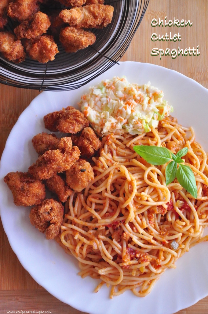 chicken cutlet spaghetti