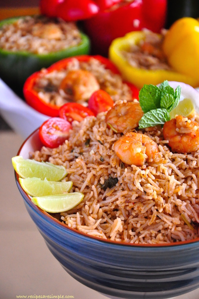 delicious shrimp kabsa : kabsah