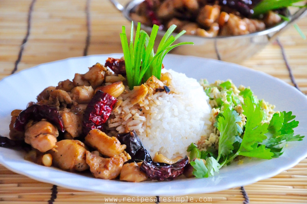 kung pao chicken gong bai ji ding Kung Pao Chicken | Szechuan Chicken with Chillies and Nuts  [宫保雞丁]