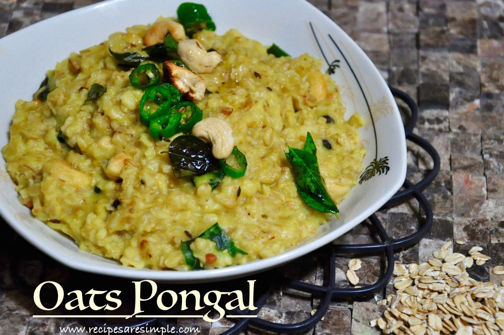 Oats Pongal |Indian Oats Recipes | Quick Breakfast