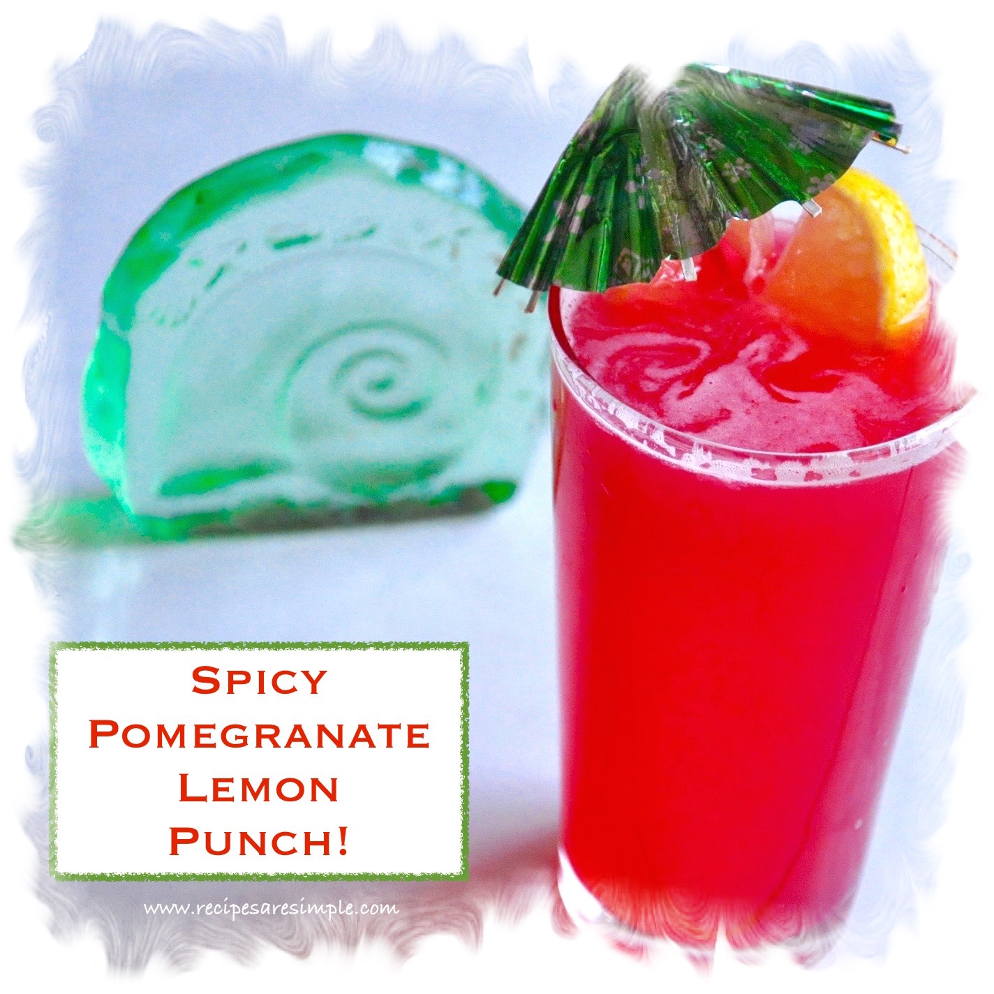 Spicy Pomegranate Lemon Punch