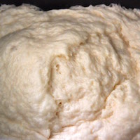 Homemade Burger Buns - dough after rising