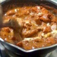 add cream 200x200 Murgh Makhani   Moti Mahal Style   Delhi Butter Chicken