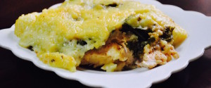 Baked Chicken with Kale and Béchamel Sauce