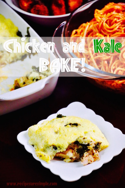 chicken and kale bake Baked Chicken with Kale and Béchamel Sauce