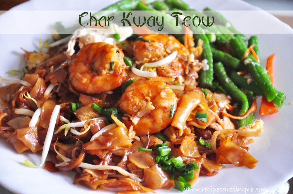 Char Kway Teow | Flat Rice Noodles with Prawns