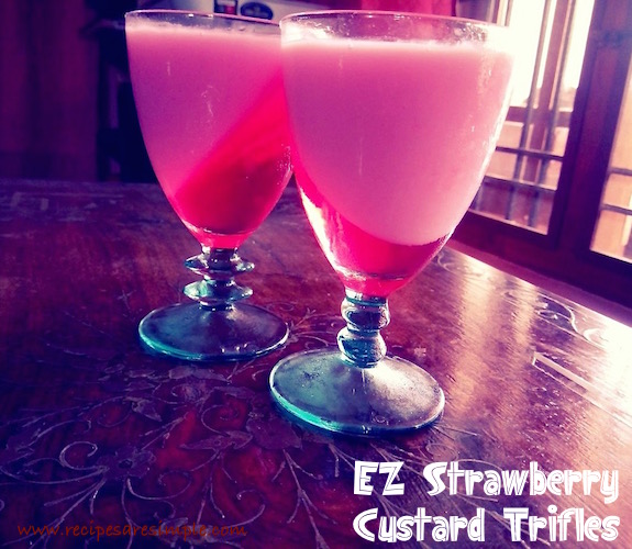 Easy Strawberry Custard Trifle Recipe for Kids