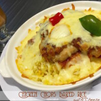 chicken chops baked rice with cheese 18 200x200 Baked Dishes