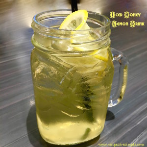Iced Lemon Honey Water