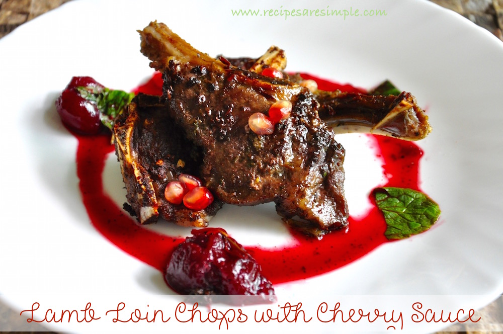 Lamb Chops with Cherry Sauce