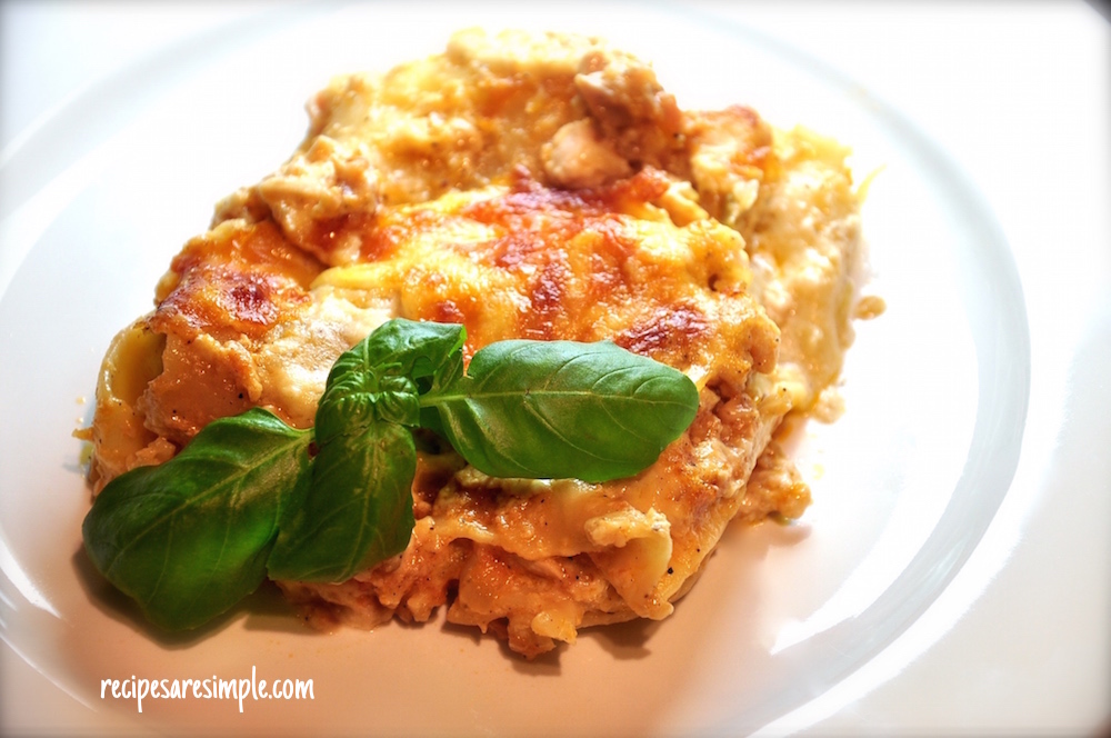 chicken lasagne recipe Shanas Chicken Lasagne with Homemade Pasta Sauce