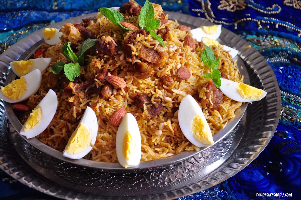 Mutton Kabsa Arabian Rice With Muttonlamb Recipe And Video