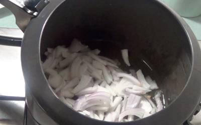 saute onion Mutton Kabsa | Arabian Rice with Mutton/Lamb