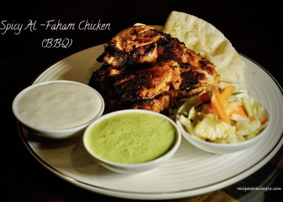 Spicy Al Faham Chicken – Charcoal Grilled Chicken
