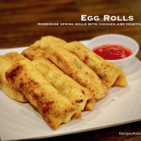 Egg Roll Recipe with Chicken and Vegetables 200x200 Snacks and Savories