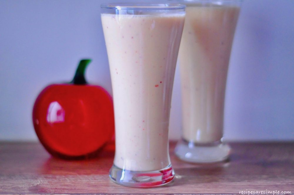 apple custard milkshake - confetti apple milkshake