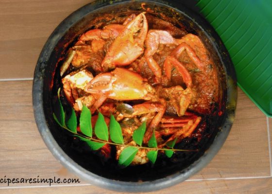 Kerala Crab Masala – All in one pot and delicious – and how to prep crab