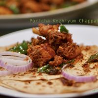 Poricha Kozhiyum Chappathiyum payyoli chicken fry  200x200 Delicious Chicken Recipes