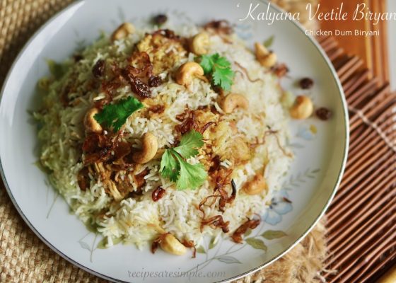 Kalyana Veetile Biryani – Chicken Dum Biryani