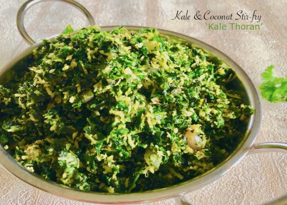 Kale Stir Fry with Coconut (Kale Thoran)