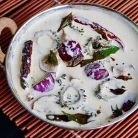 eggplant and bittergourd in yoghurt 200x200 Vegetarian and Egg Recipes