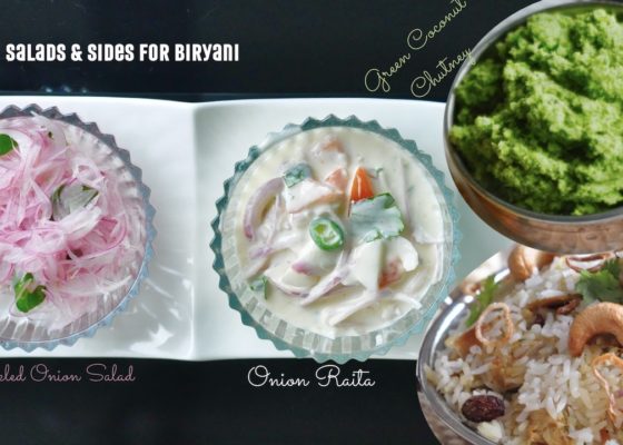 Salads and Sides for Biryani