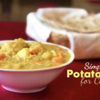 POTATO CURRY FOR CHAPATHI 200x200 Vegetarian and Egg Recipes