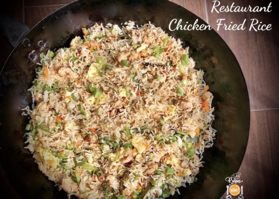 Chicken Fried Rice – Restaurant Style