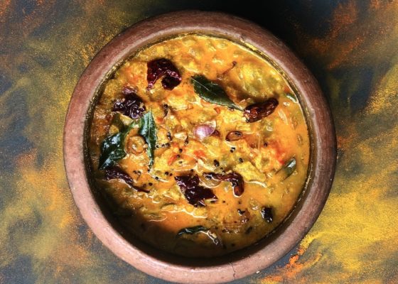 Padavalanga Curry (Snake gourd Curry with Tomato and Coconut)