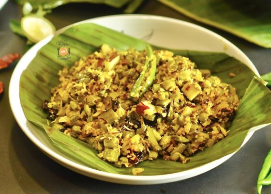 Kothamara Thoran (Cluster beans with Coconut)