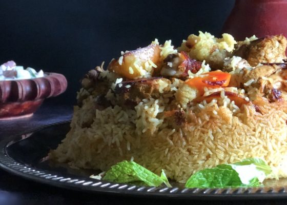 Chicken Maqluba – Upside Down Rice