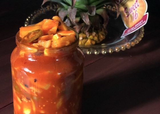 Sweet and Spicy Pineapple Pickle
