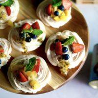 Mini Pavlovas (Gluten and Dairy Free)