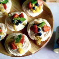 Mini Pavlovas Gluten and Dairy Free 200x200 Dessert Recipes   Sweet Snacks   Cookies