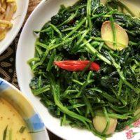 Stir Fried Chinese Greens Chinese SpinachPhuay Leng菠菜 200x200 Vegetarian and Egg Recipes