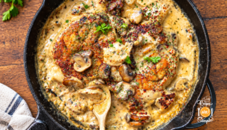 Rustic Creamy Mushroom Chicken Skillet