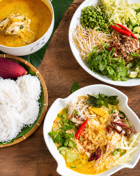 Rustic nom banh chok.