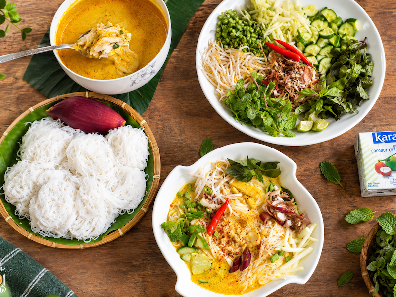 Rustic nom banh chok.